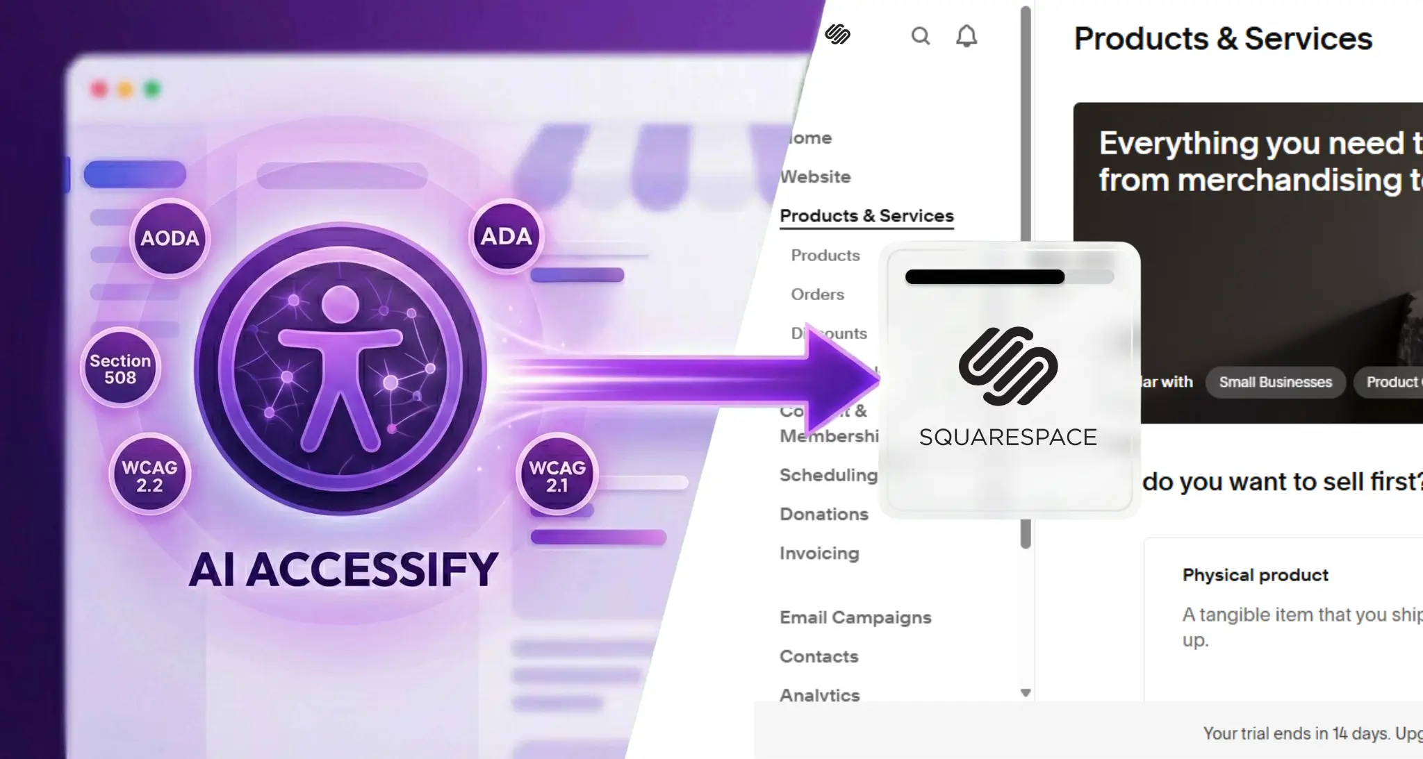 Accessify Squarespace Integrations