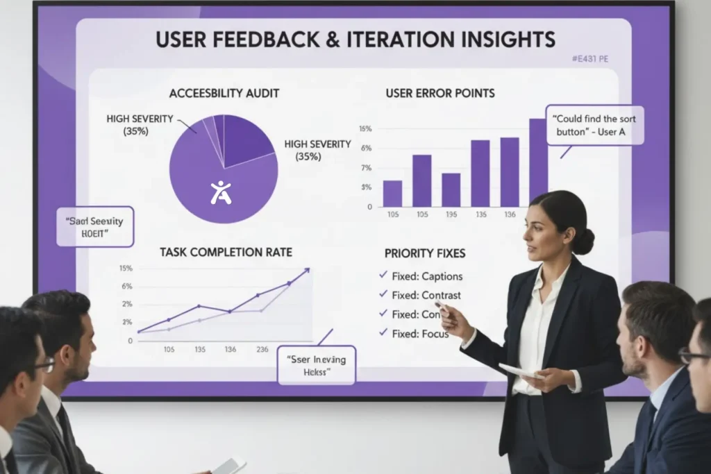 Accessibility and usability testing