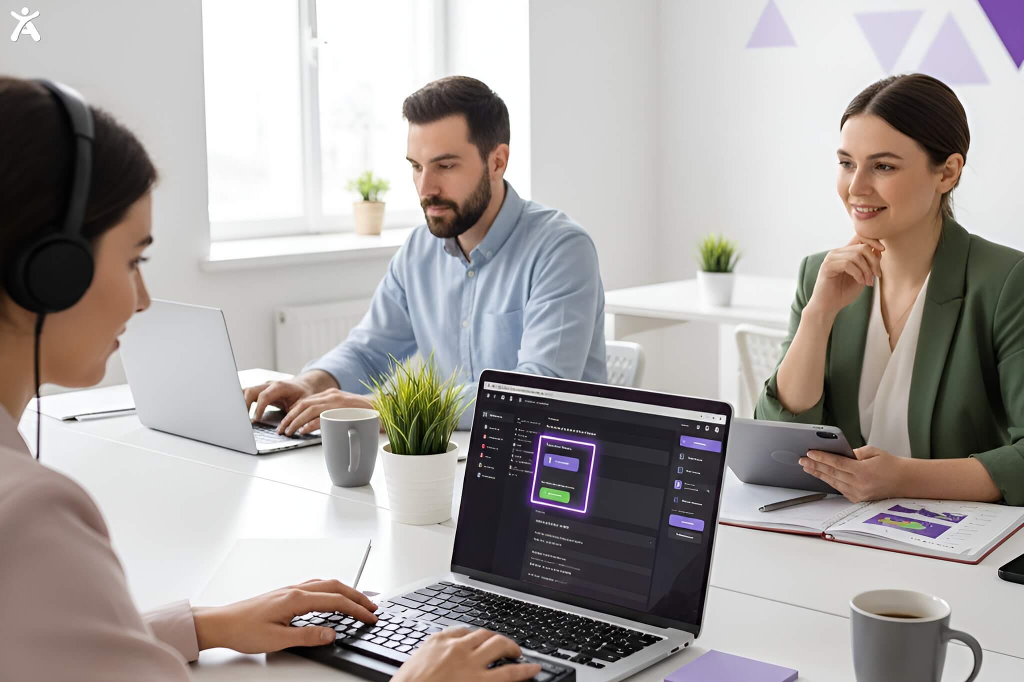 Accessibility specialists performing manual web accessibility validation using screen readers and keyboard navigation to test real user experience.
