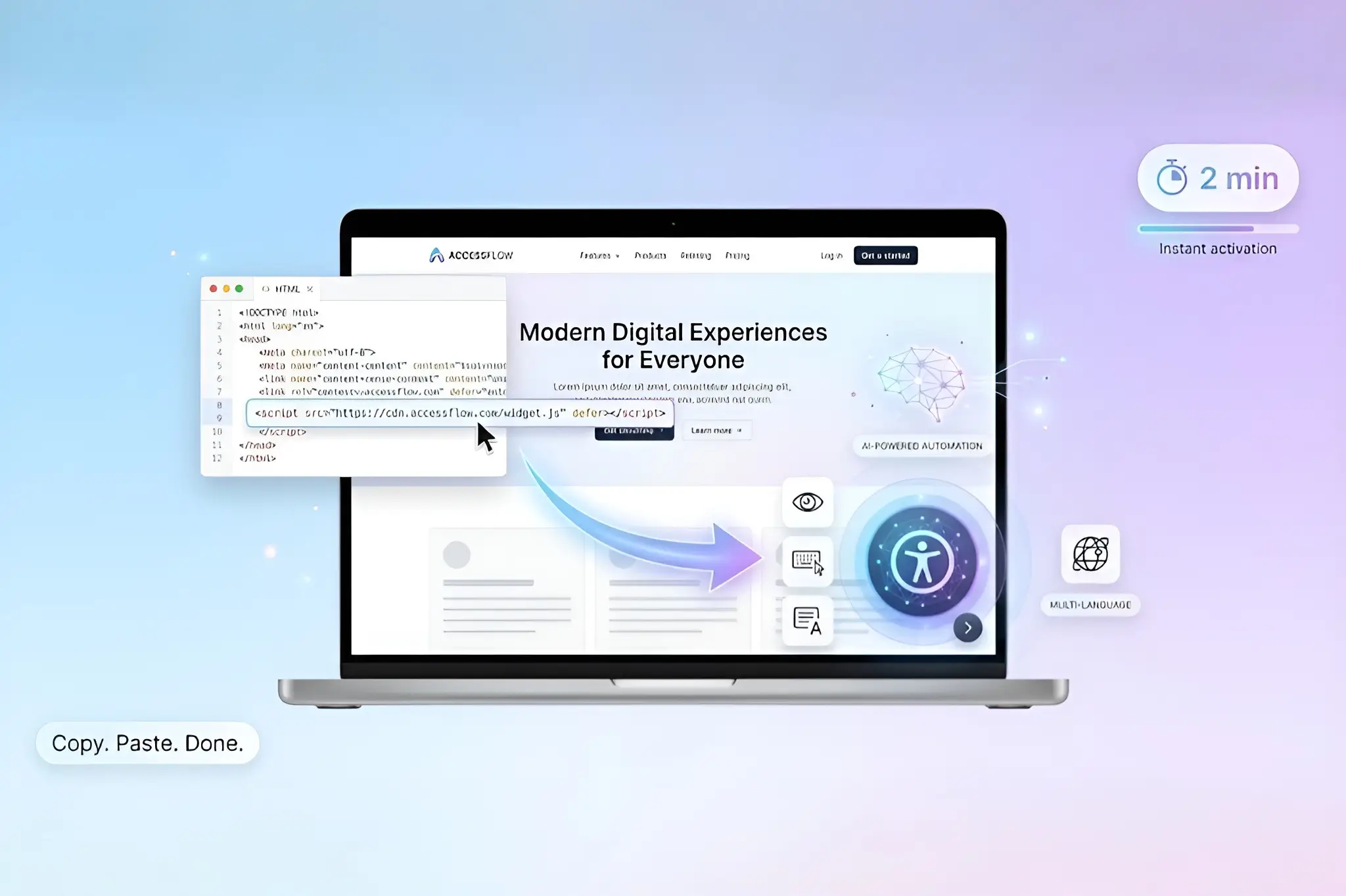 Website accessibility without coding, simply copy, paste and done with accessify