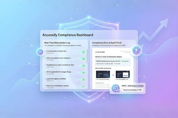 Accessify compliance dashboard