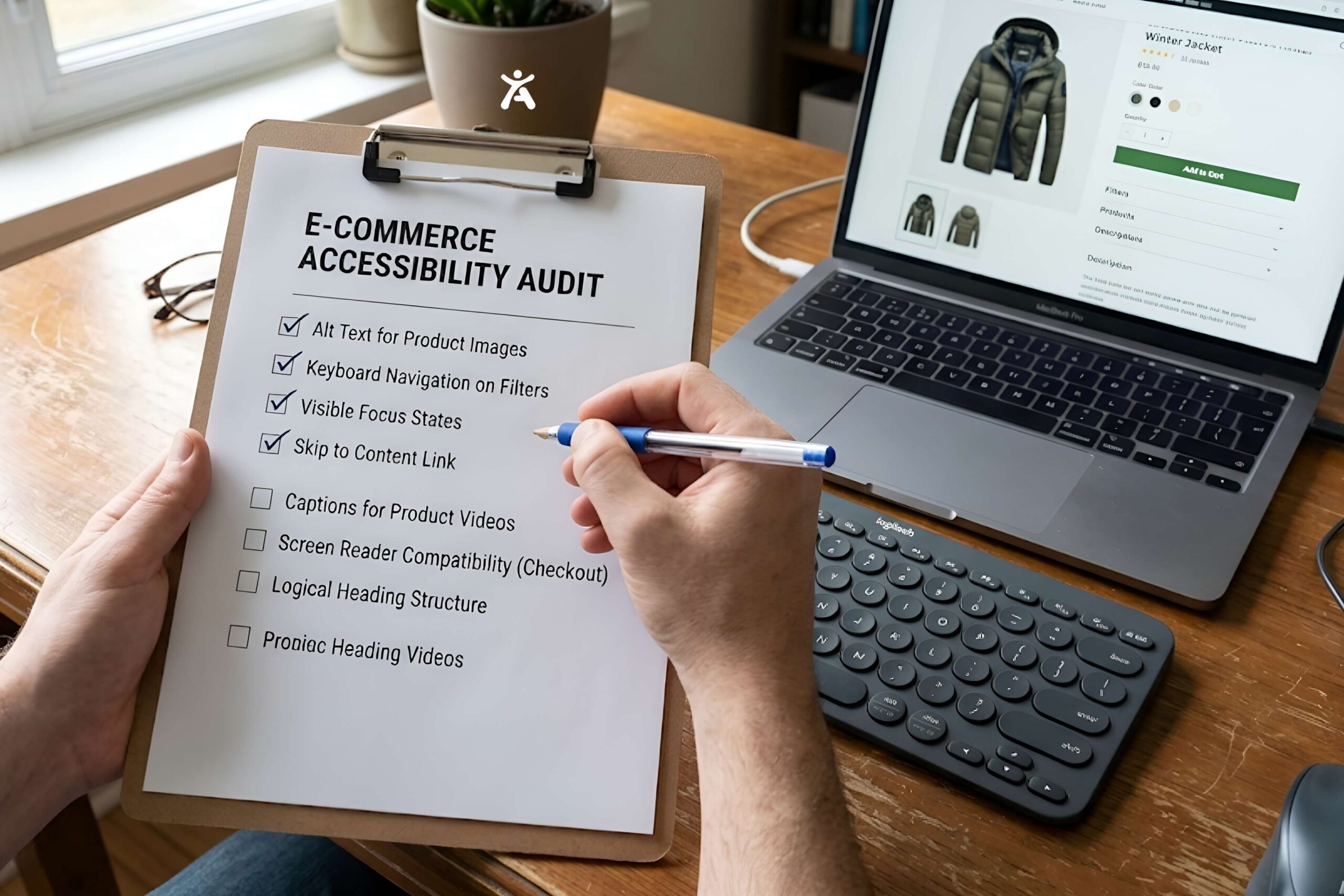 Checklist of common accessibility issues on e-commerce websites
